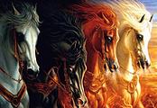 4 horses