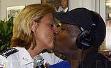 Police Chief Cathy Lanier and Donnie Simpson