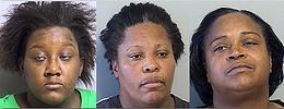 Givens, Chenevert and McCullum mug shots, from left