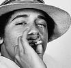 Obama smoking pot