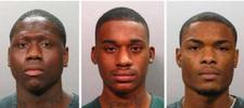 Rakeem Saleem Mitchner, 24, Martin Anthony King, 20, and Stanley Theodore Armitage, 20