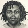 sketch of black dreadlocked suspect