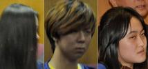 Yuhan "Coco" Yang, 18, left; Xinlei “John” Zhang, 18; and Yunyao “Helen” Zhai