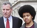 De Blasio and his black son