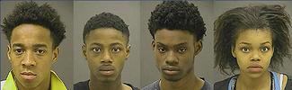 4 of 6 black teen carjackers