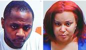 Andrew Mack Johnson Jr., left, and Dymond Leana Squires