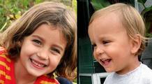 Lucia Krim, 6, and Leo Krim, 2