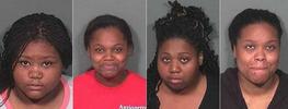 4 fat negress sows in brawl