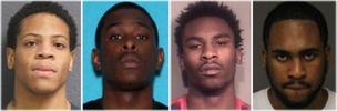 Darnell Shaw, 19; Myron Larkins, 20; Rachann Yarbrough, 21; and Tyrone Larkins, 24.