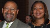 Former Mayor Michael Nutter and former City Representative Desiree Peterkin Bell.