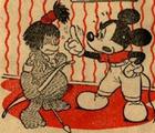 Mickey Mouse scolds naughty Ubangi