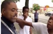 feral black teens assault retarded man