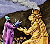 ritual child sacrifice to idol