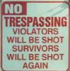 No Trespassing