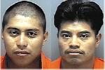 Roberto Gaspar (left) and Guadelupe Andres (right) are being held in the Lee County Jail without bond. 