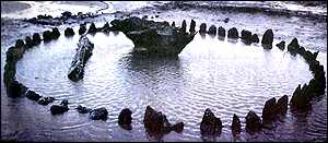 Seahenge, the remarkable ring of oak timbers